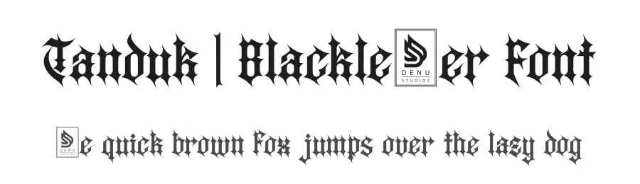 Tanduk | Blackletter Font by Denustudios — Blackletter Font