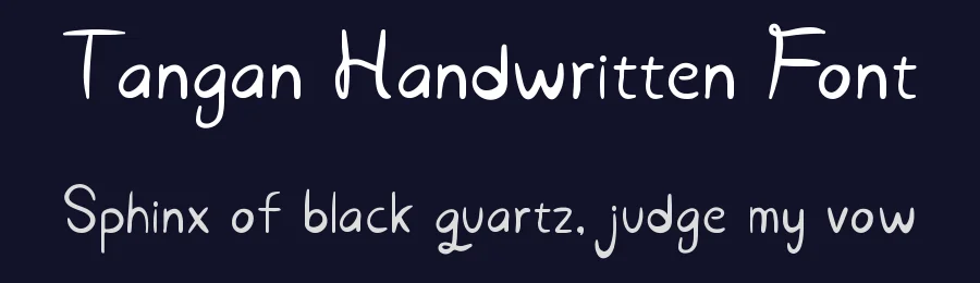 Tangan Handwritten Font by imamfathoni0 — Script Handwritten Font — thumbnail 2