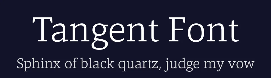 Tangent Font by Hoftype — Serif Font — thumbnail 2