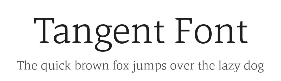 Tangent Font by Hoftype — Serif Font
