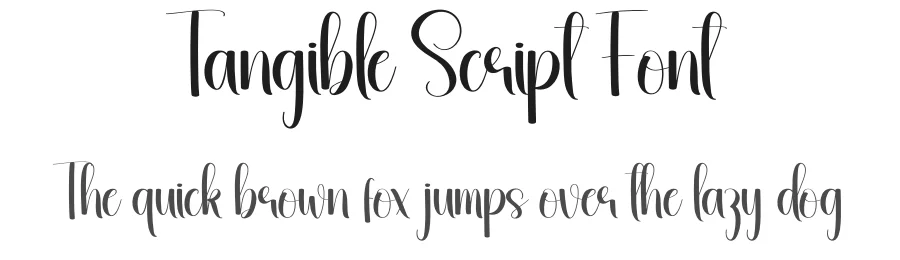 Tangible Script Font by andikastudio — Script Handwritten Font