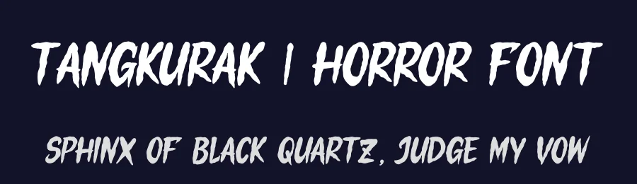 Tangkurak | Horror Font by Gracetypestudio — Display Font — thumbnail 2