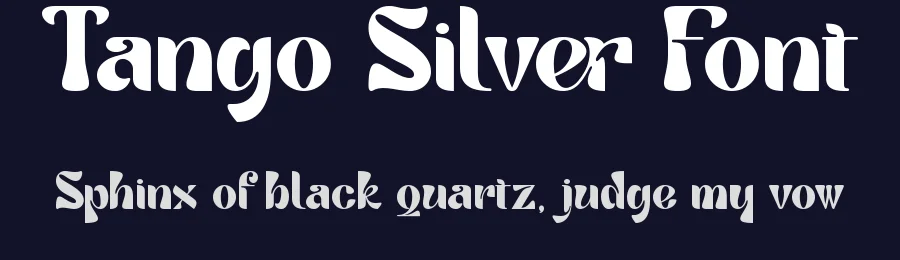 Tango Silver Font by Thomas Aradea — Display Font — thumbnail 2