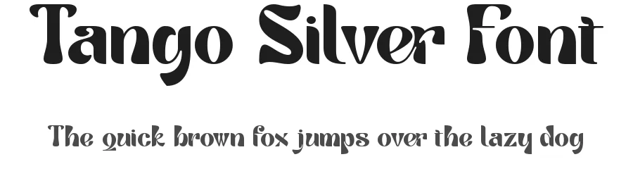 Tango Silver Font by Thomas Aradea — Display Font