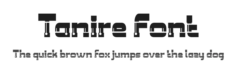 Tanire Font by twinletter — Display Font