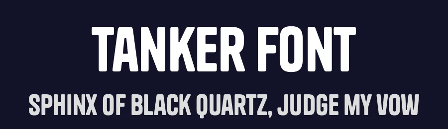 Tanker Font by Indian Type Foundry — Sans Serif Font — thumbnail 2