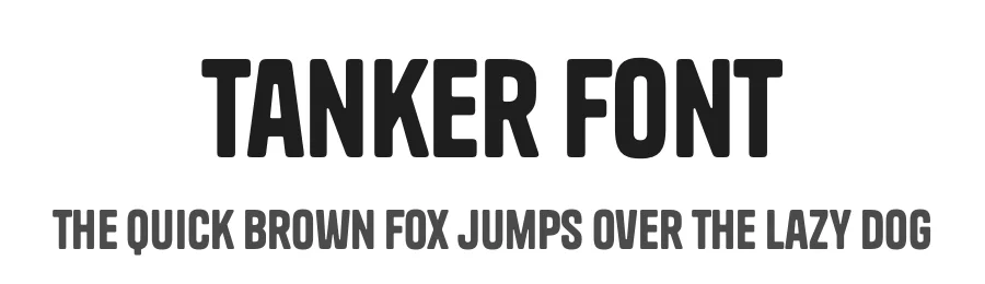 Tanker Font by Indian Type Foundry — Sans Serif Font