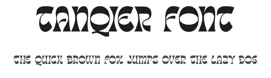 Tanqier Font by timelesstype.co — Display Font