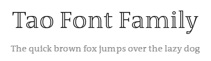 Tao Font Family by LucasFonts — Serif Font