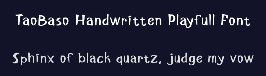 TaoBaso Handwritten Playfull Font by ArtiXLabs — Serif Font — thumbnail 2
