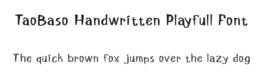 TaoBaso Handwritten Playfull Font by ArtiXLabs — Serif Font