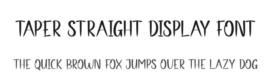 Taper Straight Display Font by andikastudio — Display Font