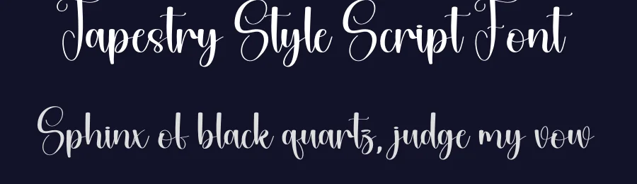 Tapestry Style Script Font by andikastudio — Script Handwritten Font — thumbnail 2