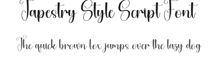 Tapestry Style Script Font by andikastudio — Script Handwritten Font