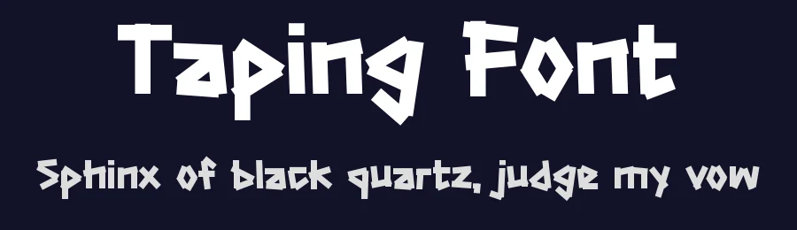 Taping Font by Rautan Studio — Decorative Font — thumbnail 2