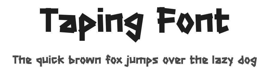 Taping Font by Rautan Studio — Decorative Font