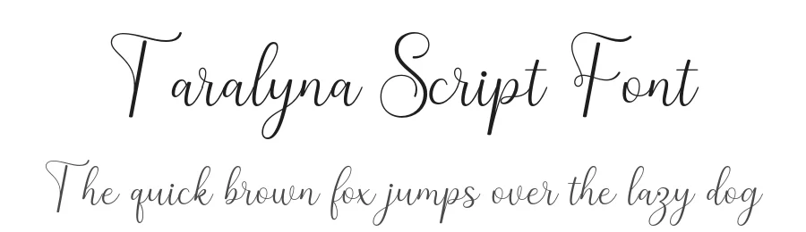 Taralyna Script Font by imiftype — Script Handwritten Font