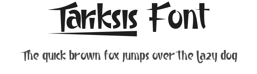 Tariksis Font by RaisProject — Display Font