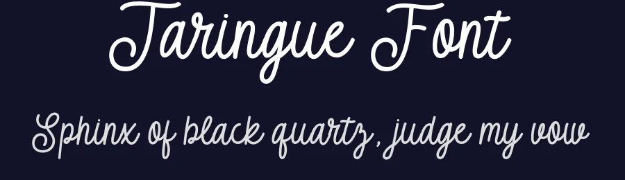 Taringue Font by imiftype — Script Handwritten Font — thumbnail 2