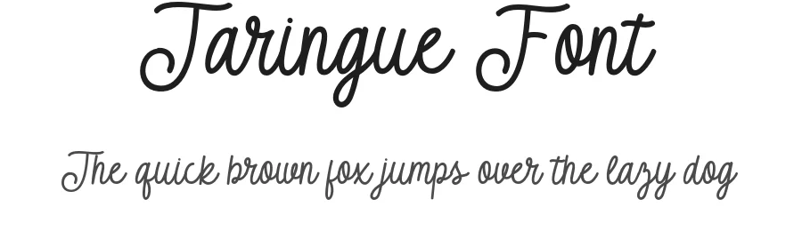 Taringue Font by imiftype — Script Handwritten Font