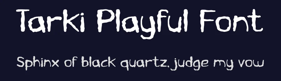 Tarki Playful Font by Aivos Dreams — Display Font — thumbnail 2