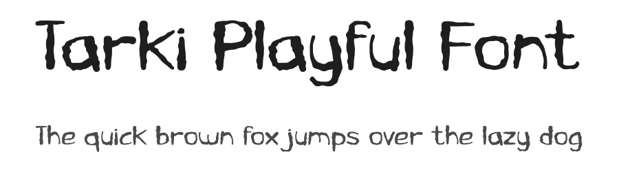 Tarki Playful Font by Aivos Dreams — Display Font