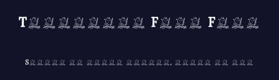 Tarnpress Free Font by Letterlays — Decorative Font — thumbnail 2