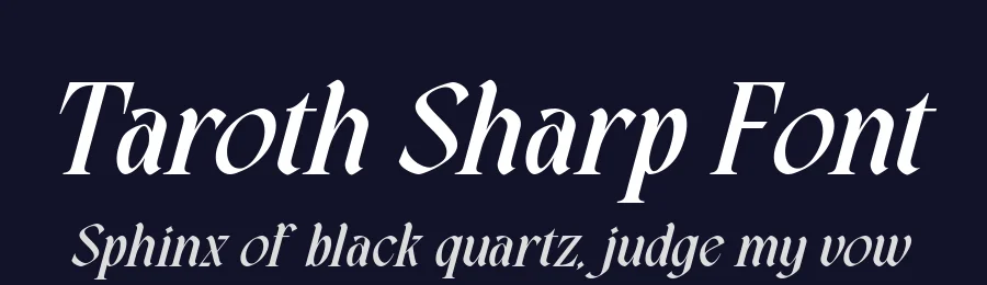Taroth Sharp Font by alit design — Display Font — thumbnail 2