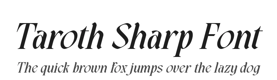 Taroth Sharp Font by alit design — Display Font