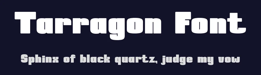 Tarragon Font by HipFonts — Sans Serif Font — thumbnail 2