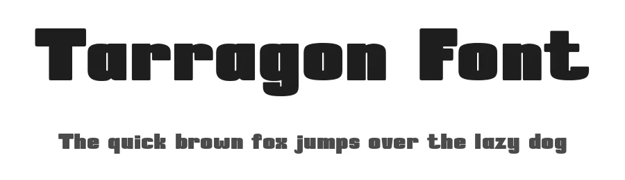 Tarragon Font by HipFonts — Sans Serif Font