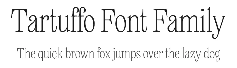 Tartuffo Font Family by Lift Type — Serif Font