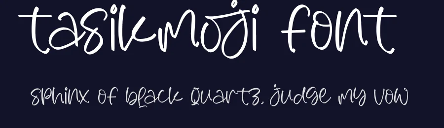 Tasikmoji Font by glorytype — Script Handwritten Font — thumbnail 2