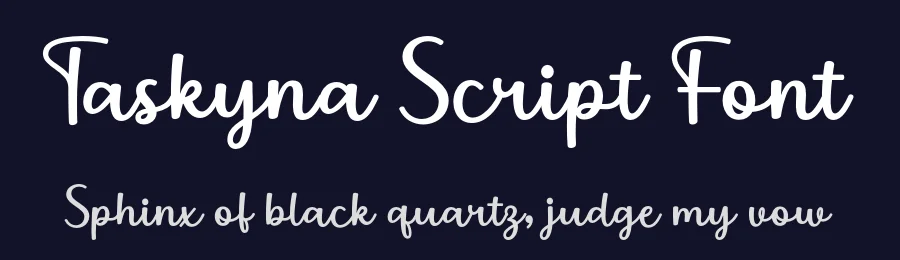 Taskyna Script Font by imiftype — Script Handwritten Font — thumbnail 2