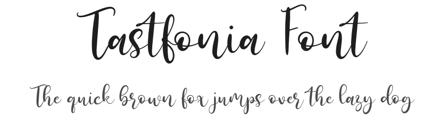Tastfonia Font by Forberas Foundry — Script Handwritten Font