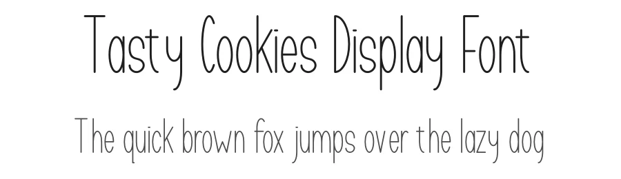 Tasty Cookies Display Font by MasyafiStudio — Display Font