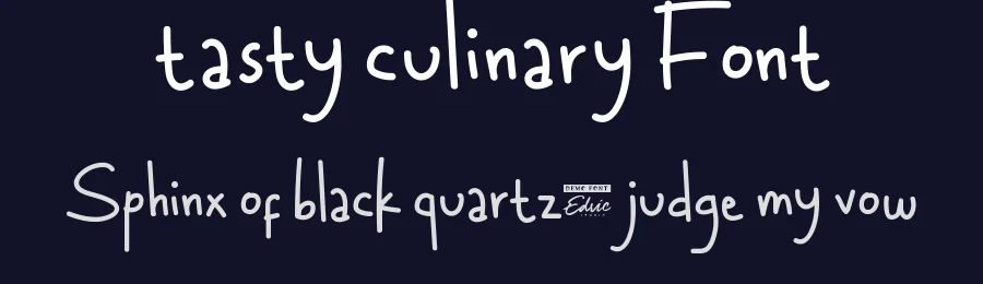 Tasty Culinary Font by edricstudio — Display Font — thumbnail 2
