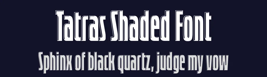 Tatras Shaded Font by Love Letters — Display Font — thumbnail 2