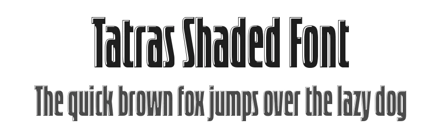 Tatras Shaded Font by Love Letters — Display Font