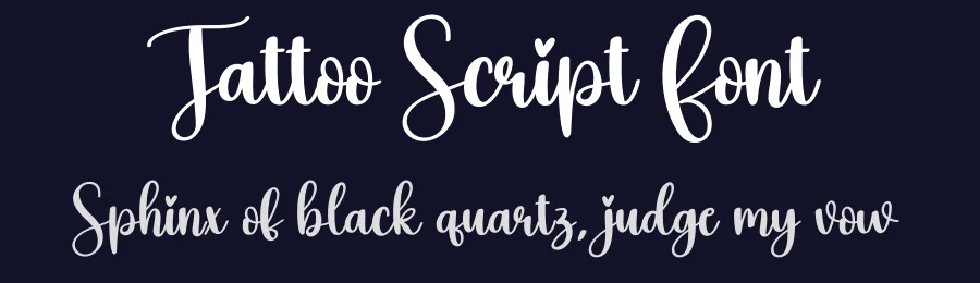 Tattoo Script Font by creativeletter — Script Handwritten Font — thumbnail 2