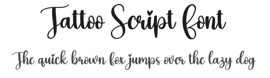 Tattoo Script Font by creativeletter — Script Handwritten Font
