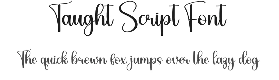 Taught Script Font by Berkah Shop — Script Handwritten Font