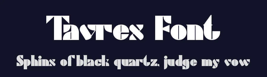 Tavrex Font by Rismatype — Display Font — thumbnail 2