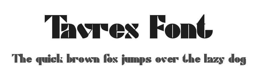 Tavrex Font by Rismatype — Display Font