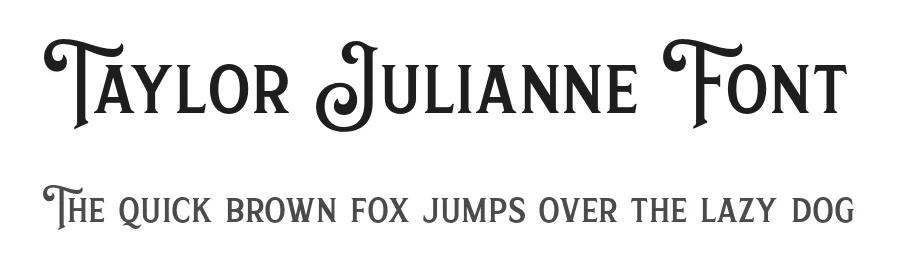 Taylor Julianne Font by grezlinestudio — Serif Font