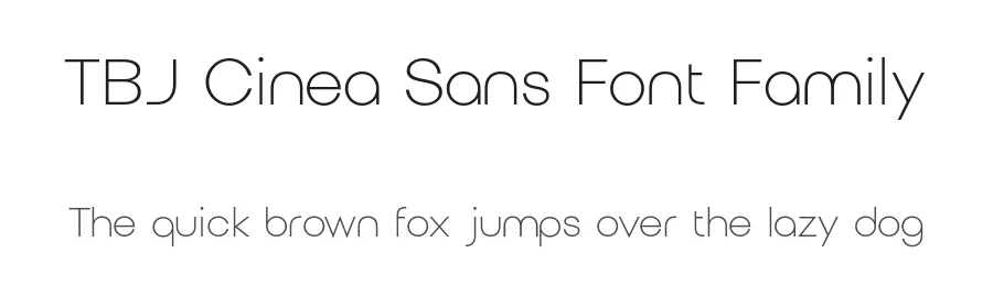 TBJ Cinea Sans Font Family by Taboja Std — Decorative Font