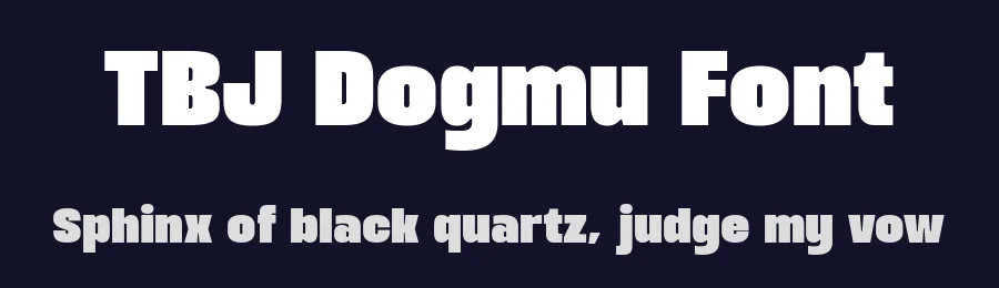TBJ Dogmu Font by Taboja Std — Sans Serif Font — thumbnail 2