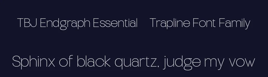 TBJ Endgraph Essential & Trapline Font Family by Taboja Std — Decorative Font — thumbnail 2
