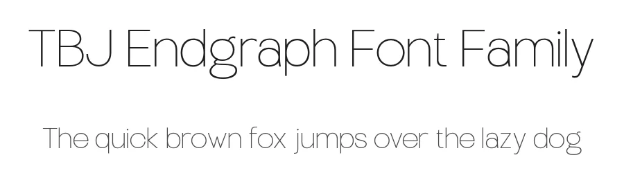 TBJ Endgraph Font Family by Taboja Std — Decorative Font