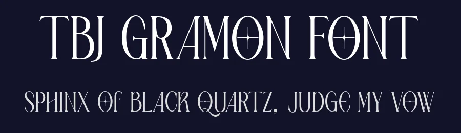 TBJ Gramon Font by Taboja Std — Decorative Font — thumbnail 2